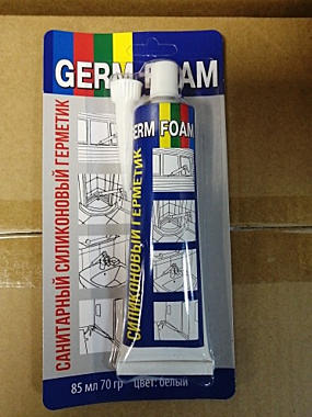 Герметик Germ Foam силикон санитарный белый 85мл